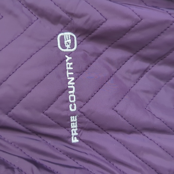 EUC Free Country Reversible Purple Vest - Picture 3 of 6